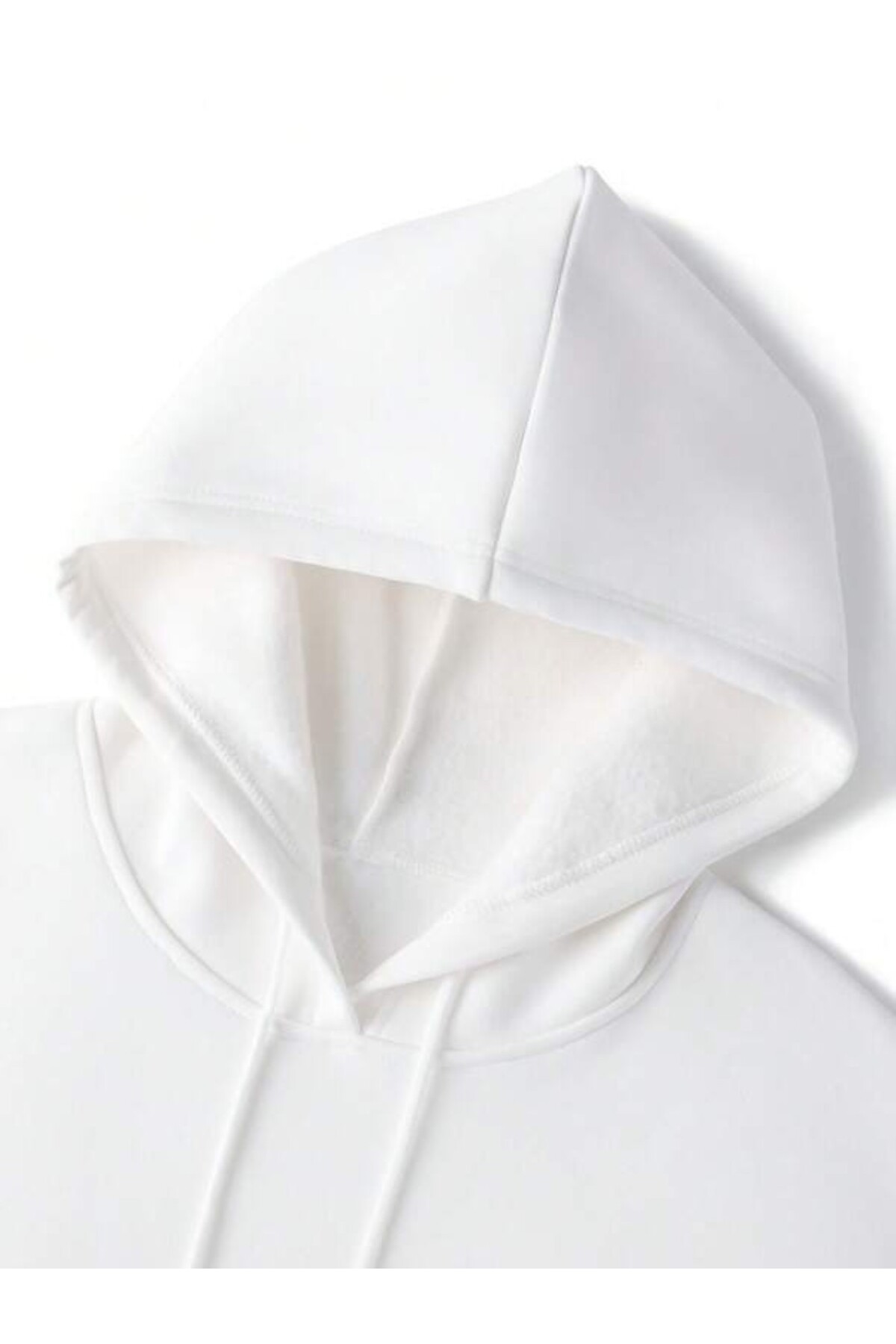 Boston Minimal Print Unisex Hooded Sweatshirt - White - image 3