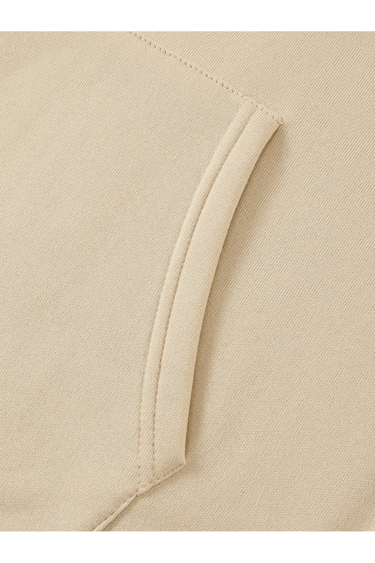 Unisex Oversize Hooded Sweatshirt with Courage Lettering - Beige - image 3