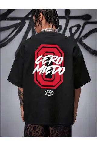 SIYAH Sırt Baskılı Streetwear Unisex Premium T-Shirt - Siyah - görsel 1