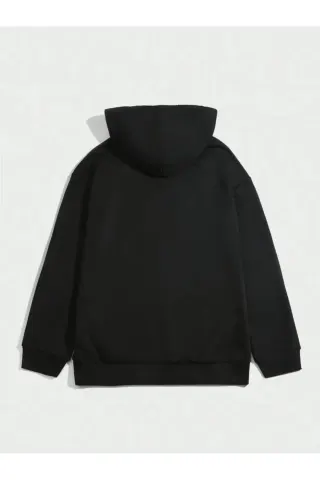 California Print Hooded Fleece Unisex Tracksuit - Black - image 2