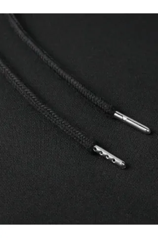 Freedom Lettering Print Unisex Hooded Sweatshirt - Black - image 3