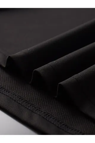 Unisex Oversize Baskılı Pamuklu Bisiklet Yaka Kısa Kollu T-shirt - Siyah - görsel 3