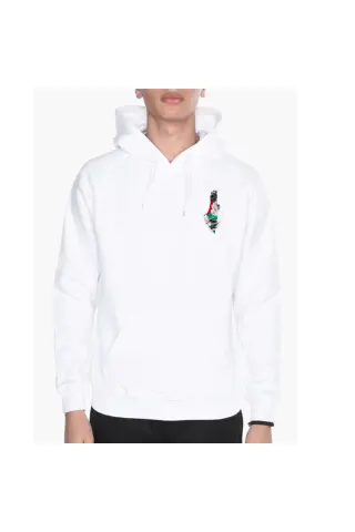 Unisex Sweatshirt – Filistin Haritası Tasarımlı , Kapüşonlu , Günlük ve Sokak Stili - Beyaz - görsel 2