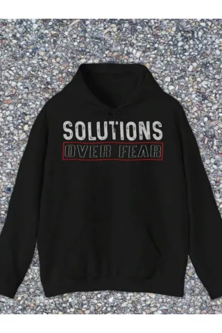 Motivation Lettering Unisex Hooded Sweatshirt - Black - image 1